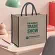 Custom Jute Tote Bags | https://www.bestnamebadges.com