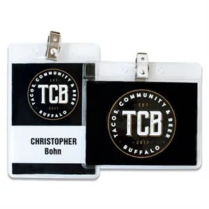 Badge Holder With Bulldog Clip