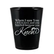 Personalized Black Shot Glasses- 1.75 Oz. | https://www.bestnamebadges.com