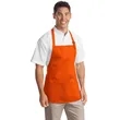 Port Authority Medium-Length Apron With Pouch Pockets. | https://www.bestnamebadges.com