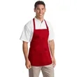 Port Authority Medium-Length Apron With Pouch Pockets. | https://www.bestnamebadges.com