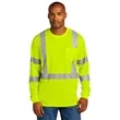 CornerStone ANSI 107 Class 3 Mesh Long Sleeve Tee. | https://www.bestnamebadges.com