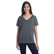 Threadfast Apparel Ladies' Triblend Fleck Short-Sleeve V-... | https://www.bestnamebadges.com