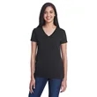 Threadfast Apparel Ladies' Invisible Stripe V-Neck T-Shirt | https://www.bestnamebadges.com