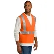CornerStone ANSI 107 Class 2 Mesh Zippered Vest. | https://www.bestnamebadges.com