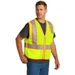CornerStone ANSI 107 Class 2 Mesh Zippered Two-Tone Vest. | https://www.bestnamebadges.com
