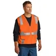 CornerStone ANSI 107 Class 2 Mesh Six-Pocket Zippered Vest. | https://www.bestnamebadges.com