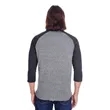 Threadfast Apparel Unisex Triblend 3/4-Sleeve Raglan | https://www.bestnamebadges.com