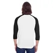 Threadfast Apparel Unisex Triblend 3/4-Sleeve Raglan | https://www.bestnamebadges.com