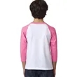 Next Level Apparel Youth CVC 3/4-Sleeve Raglan | https://www.bestnamebadges.com