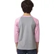 Next Level Apparel Youth CVC 3/4-Sleeve Raglan | https://www.bestnamebadges.com