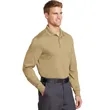 CornerStone Select Snag-Proof Long Sleeve Polo. | https://www.bestnamebadges.com