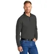 CornerStone Select Lightweight Snag-Proof Long Sleeve Polo | https://www.bestnamebadges.com