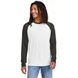 AllMade Unisex Tri-Blend Long Sleeve Colorblock Raglan | https://www.bestnamebadges.com