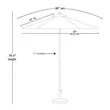 7' Heavy Duty Market Umbrella With Full Color Print | https://www.bestnamebadges.com