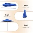7' Heavy Duty Market Umbrella With Full Color Print | https://www.bestnamebadges.com