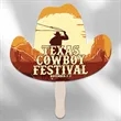 Cowboy Hat Hand Fans | https://www.bestnamebadges.com