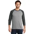 District Perfect Tri 3/4-Sleeve Raglan. | https://www.bestnamebadges.com