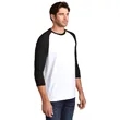 District Perfect Tri 3/4-Sleeve Raglan. | https://www.bestnamebadges.com