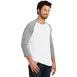 District Perfect Tri 3/4-Sleeve Raglan. | https://www.bestnamebadges.com