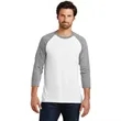 District Perfect Tri 3/4-Sleeve Raglan. | https://www.bestnamebadges.com