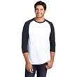 District Perfect Tri 3/4-Sleeve Raglan. | https://www.bestnamebadges.com