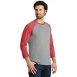 District Perfect Tri 3/4-Sleeve Raglan. | https://www.bestnamebadges.com