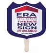 Shield Hand Fan | https://www.bestnamebadges.com