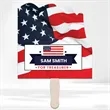 Flag Hand Fans | https://www.bestnamebadges.com
