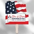 Flag Hand Fans | https://www.bestnamebadges.com
