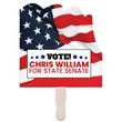 Flag Hand Fans | https://www.bestnamebadges.com