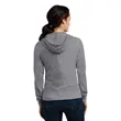 District Women's Fitted Jersey Full-Zip Hoodie. | https://www.bestnamebadges.com