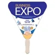 Triangle Hand Fans | https://www.bestnamebadges.com