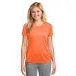 Port & Company Women's Performance Tee. | https://www.bestnamebadges.com