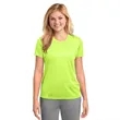 Port & Company Women's Performance Tee. | https://www.bestnamebadges.com