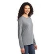 Port & Company Women's Long Sleeve Core Cotton Tee. | https://www.bestnamebadges.com
