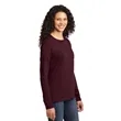 Port & Company Women's Long Sleeve Core Cotton Tee. | https://www.bestnamebadges.com