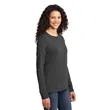 Port & Company Women's Long Sleeve Core Cotton Tee. | https://www.bestnamebadges.com