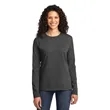 Port & Company Women's Long Sleeve Core Cotton Tee. | https://www.bestnamebadges.com