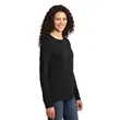 Port & Company Women's Long Sleeve Core Cotton Tee. | https://www.bestnamebadges.com