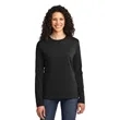 Port & Company Women's Long Sleeve Core Cotton Tee. | https://www.bestnamebadges.com