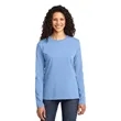 Port & Company Women's Long Sleeve Core Cotton Tee. | https://www.bestnamebadges.com
