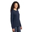 Port & Company Women's Long Sleeve Core Cotton Tee. | https://www.bestnamebadges.com