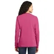Port & Company Women's Long Sleeve Core Cotton Tee. | https://www.bestnamebadges.com
