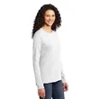 Port & Company Women's Long Sleeve Core Cotton Tee. | https://www.bestnamebadges.com