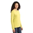 Port & Company Women's Long Sleeve Core Cotton Tee. | https://www.bestnamebadges.com