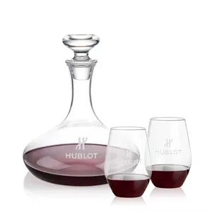 Elliston Decanter & Vale Stemless Wine Set
