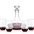 Elliston Decanter & Vale Stemless Wine Set | https://www.bestnamebadges.com