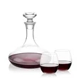 Elliston Decanter & Redmond Stemless Wine Set | https://www.bestnamebadges.com
