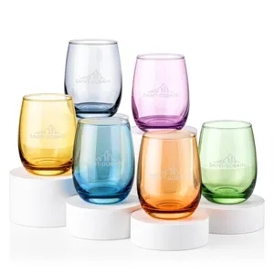 Sedona Stemless Wine Set of 6 - Deep Etch
